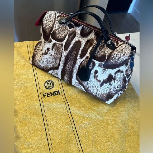 FENDI Calf Hair ByTheWay large bag cowprint RARE runway - Picture 10 of 10
